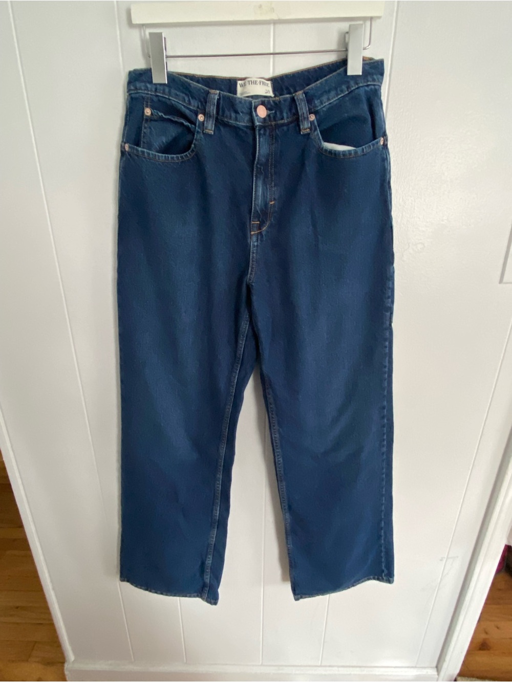 We The Free Straight Leg Dark Blue Jeans